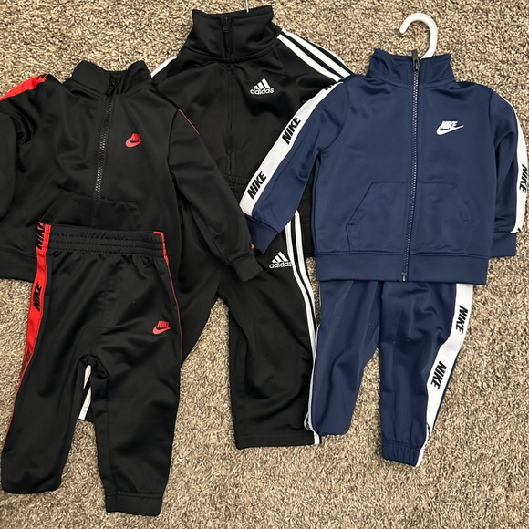 2 Nike matching sets size 12 months 1 adidas set 12 months - Picture 1 of 1